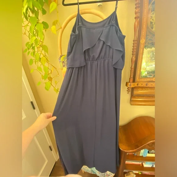 Xhilaration Dresses | Xhilaration By Target Navy Blue Sheer Maxi Xl | Color: Blue | Size: Xl | Ts_Trends's Closet Xhilaration Dresses | Xhilaration By Target Navy Blue Sheer Maxi Xl | Color: Blue | Size: Xl | Ts_Trends's Closet